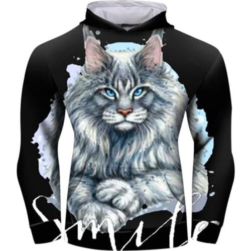 Cody Lundin Mens Running 3d Print Winter Hoodie Hip Hop Animal Hooded Anime Cat Men JIU JITSU Colorful 3d Sweater