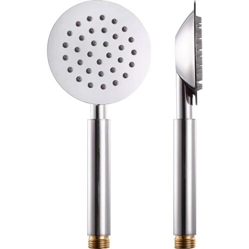 304 Stainless Steel Rainfall Durable High Pressure Silver Square/Round Shape Showerhead Bathroom Hand Held Shower Head