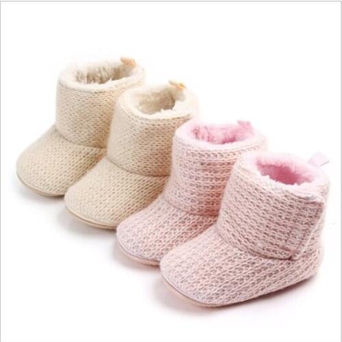 New Baby Shoes Winter Boots Infants Soft Soled First Walkers Newborn Warm Shoes
