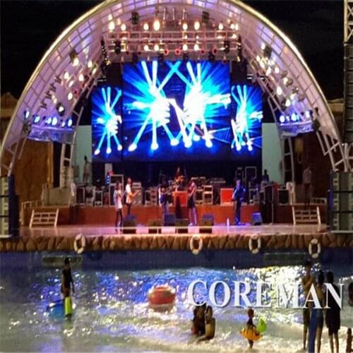 P10 pantallas led para exterior cabinet 640*640mm 576*576mm p6 flexible led screen background truss