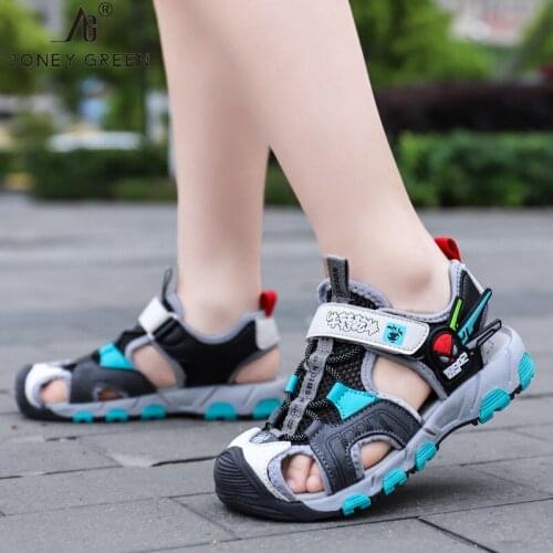 JONEY GREEN Casual Sandals For Boys Girls Shoes 2021 Summer Outdoor Kids Shoes Children Teenagers Non-Slip Child Sandles Sandali