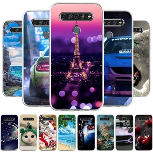 K61 Thin Case For LG K61 Case Silicone Fundas On LG K 61 K6 1 Luxuxy Shockproof Soft Coque Painted TPU Mobile Phone Shell Covers