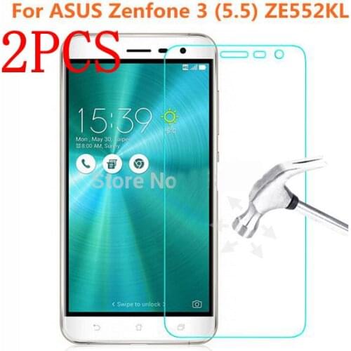2PCS Tempered Glass For ASUS Zenfone 3 ZE552KL Screen Protector protective film For ZE552KL 5.5 inch Glass