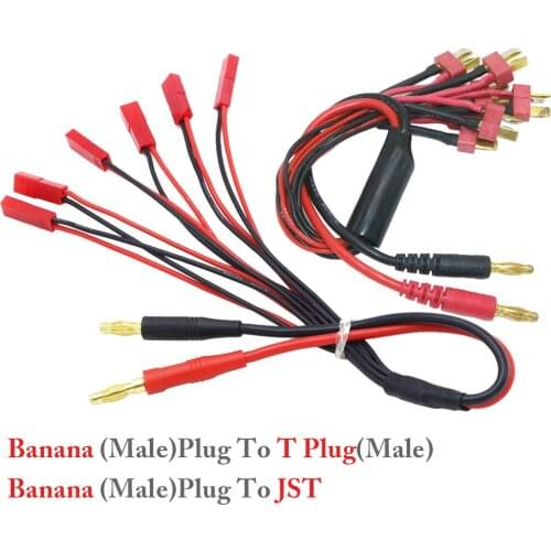 1pcs 4.0mm Banana Connector To JST/Tplug Connector Cable For Imax B6 B6AC Charger