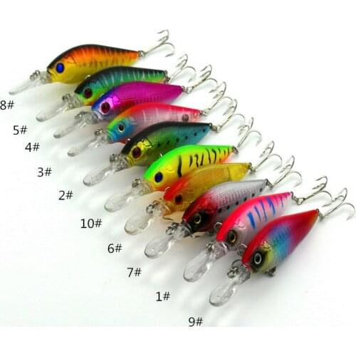 10pcs/lot 11cm new outdoor sports fishing bait 11.7g trade road and 10 color Minnow bionic bait hard bait