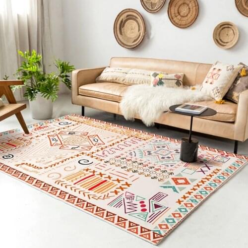 2020 Moroccan Style Area Carpet Living Room Table Large Carpet Bohemian Geometry Bedroom Bedside Sofa Kitchen Bathroom Floor Mat