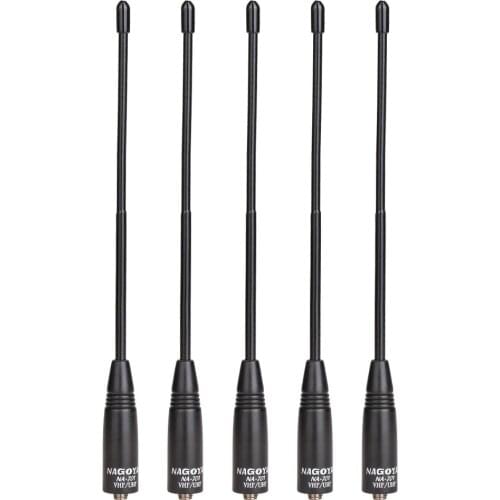 5pcs Nagoya NA-701 SMA-Female Dual Band 144/430Mhz 2.15dB Antenna for Walkie Talkie Baofeng uv-5r uv-888s uv-9r plus 2 Way Radio