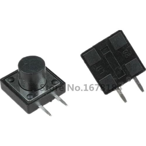 50Pcs 12*12*9MM Side-2Pin Touch micro switch 12x12x9 Push button switch