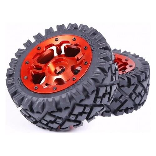 1/5 RC baja parts Rovan rc car parts Strong 5B baja Front full Terrain tyres set with CNC ALLOY Front Wheels hubs 95257
