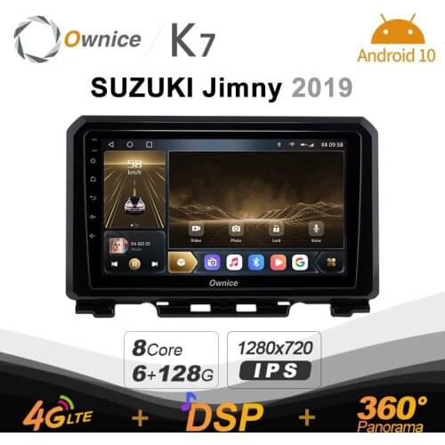 K7 Ownice 6G+128G Android 10.0 Car Radio For Suzuki Jimny JB64 2018 2019 2020 Multimedia Player Audio 4G LTE GPS Navi