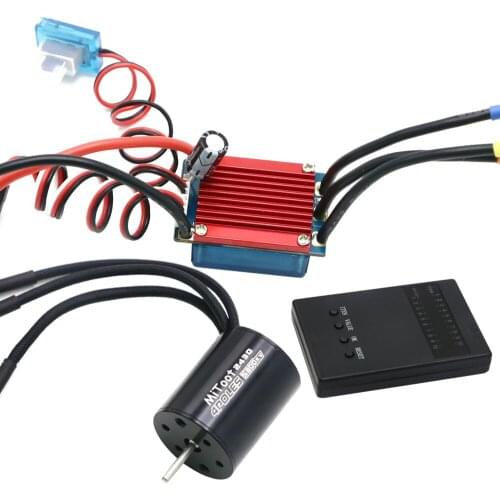RC 2430 5800KV/6300KV/7200KV 4P Sensorless Brushless Motor 2S 25A Brushless ESC Program Card For 1/16 1/18 RC Car Truck Model