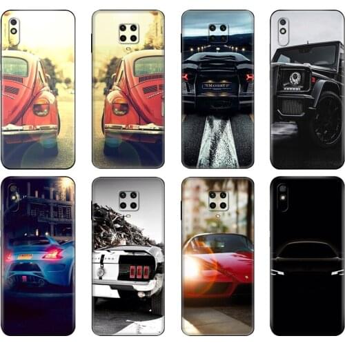 Black tpu Case For Xiaomi Redmi 7A 8 8A 9 9A 9C Case Redmi Note 8T 8 Pro T Note 9 9S 9 Pro Case Sports Cars Male Men