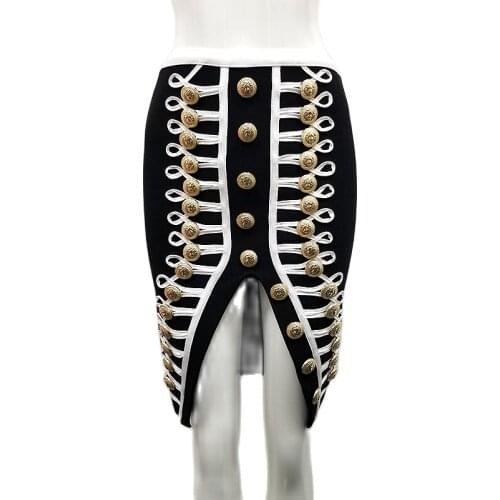 CIEMIILI Slit Pencil Skirts