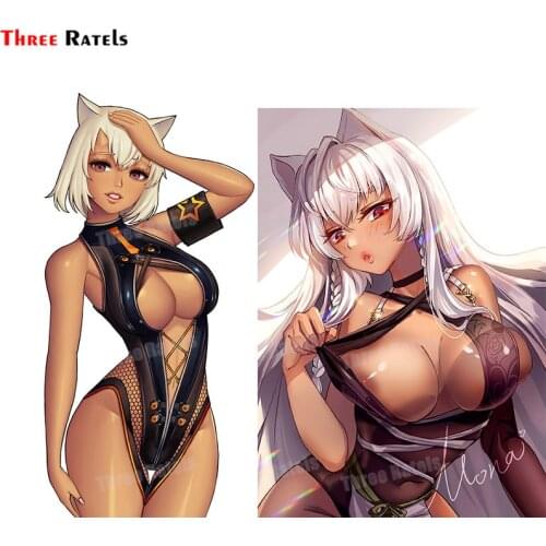 Three Ratels A335 Anime Carton Sticker Mona Destiny Child For Volkswagen Waterproof Luggage Laptop Guitar Helmet Kids Toys Decal