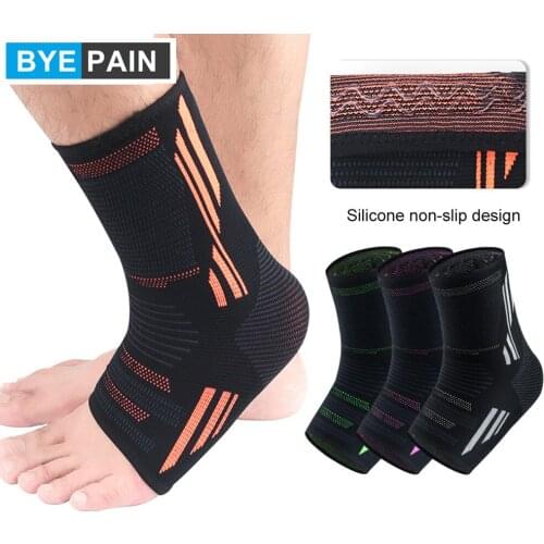 1Pcs BYEPAIN Ankle Support Breathable Ankle Brace Nylon Material Super Elastic and Comfortable Perfect for Sports
