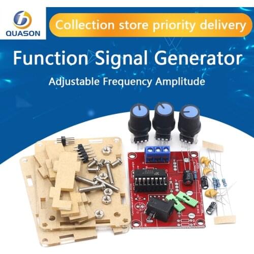 XR2206 Function Signal Generator DIY Kit Sine/Triangle/Square Output 1Hz-1MHz Signal Generator Adjustable Frequency Amplitude