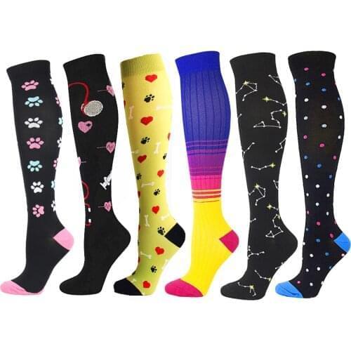 Men Women Compression Socks Best Athelete Football Stockings Anti-slip Golf Tube Socks Outdoor Running For Male business Travel