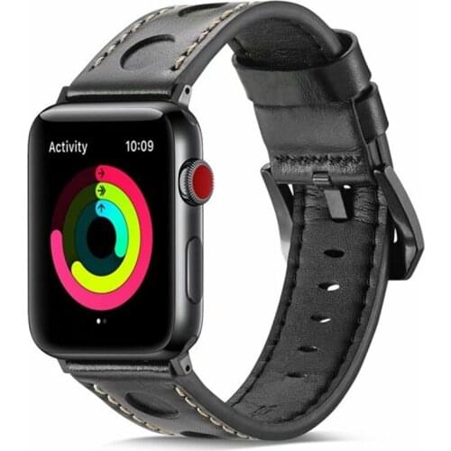 Leather strap for iWatch Apple watch band 44mm 40mm bracelet 42mm 38mm belt for apple Watchband series 5 4 3 2 1Wrist correa