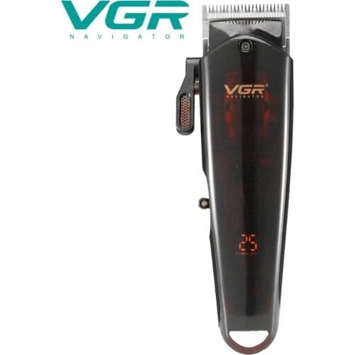 VGR hair clipper professional hair clipper recommended by hairdresser USB rechargeable mens hair clipper