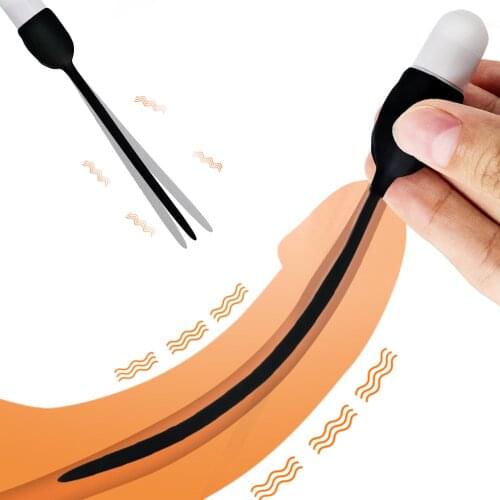 SM Male Delay Ejaculation Vibrating Cathether Strong Stimulate Glans Lasting Ejaculation Sex Toys For Men Masturbation Sex Shop