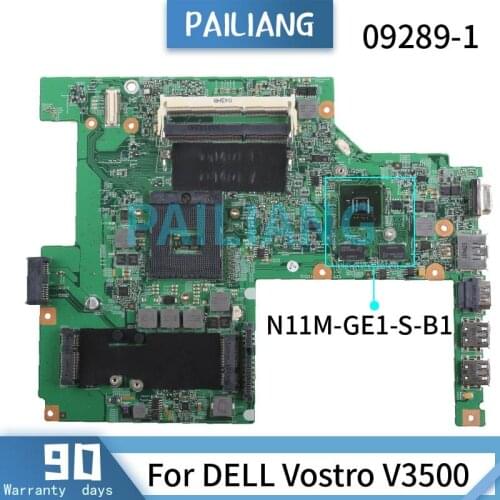 PAILIANG Laptop motherboard For DELL Vostro V3500 Mainboard CN-0W79X4 N11M-GE1-S-B1 HM57 DDR3 TESTED