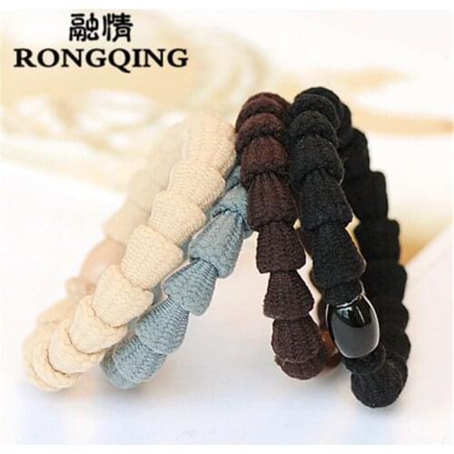 RONGQING 100pcs/lot Colour random delivery Mixed wholesale bead Hair jewelry for women