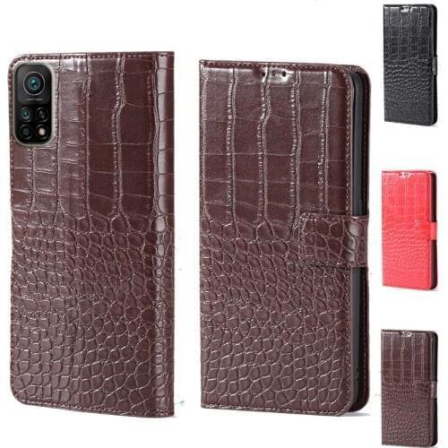 For Xiaomi Mi 10T Luxury Crocodile design Flip Leather Wallet Phone Case For Xiaomi Mi 10T Pro Phone cover card slot
