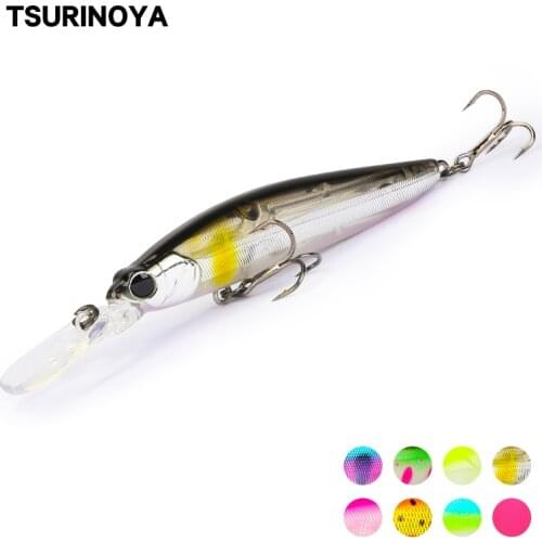 TSURINOYA Sinking Minnow Lure RANGER 82mm 9.1g DW85 Long Casting Jerkbait Fishing Hard Baits Bass Trout Wobbler Movement System