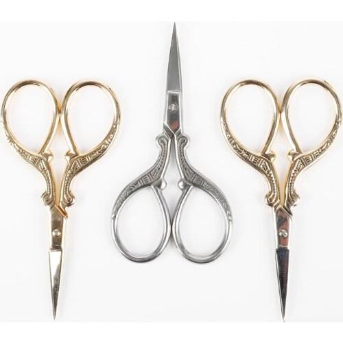 Embroidery Vintage Fine Stitch Fabric Cut Trim Shear Sewing Fabric Cutter Tailor Scissor Handicraft DIY Craft Household Tools