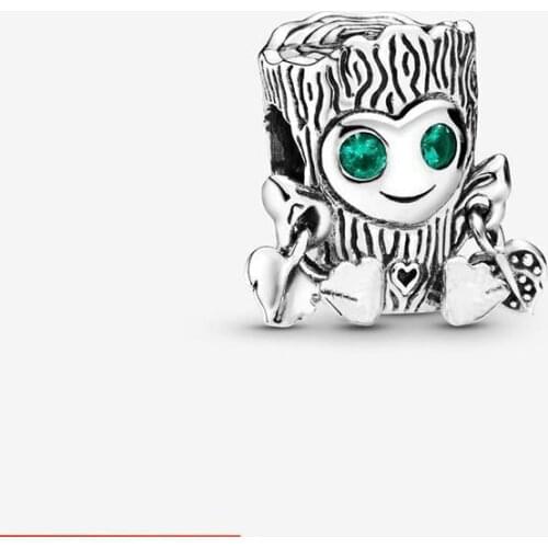 Volayer 925 Sterling Silver Beads Sweet Tree Monster Charms fit Original Pandora Bracelets Women DIY Jewelry