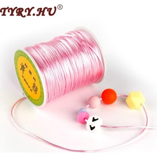 TYRY.HU 1.5mm Satin Nylon Cord 80M Professional Pacifier Chain Ropes Silicone Beads Baby Teethers Tools For Baby Necklace Making