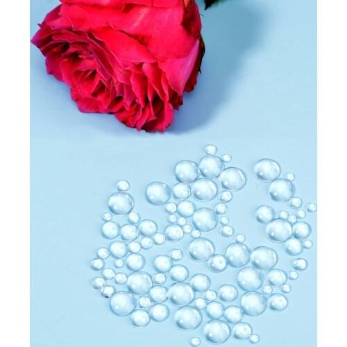 100 Simulation bead dewdrop waterdrop Card Making Decor Accessories Metal Cutting Dies and Stamps Scrapbooking Embossing bead