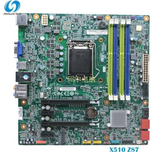 100% Working desktop Motherboard for X510 Z87 IZ87M Z87H3-LM 1150 System Board Fully Tested