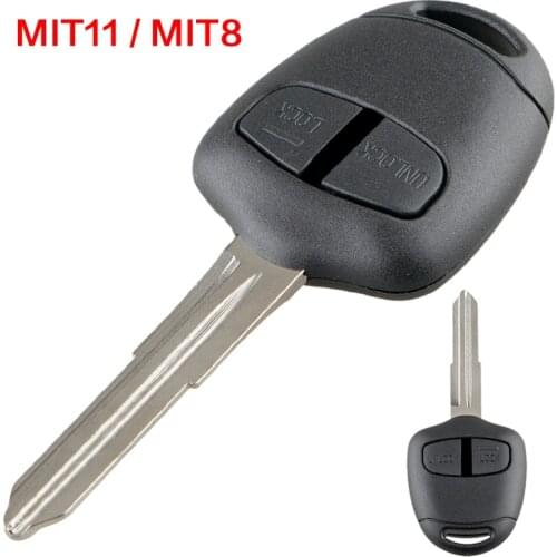 2 Buttons Remote Car Key Shell Case with MIT11 / MIT8 Blade Fit for Mitsubishi Lancer / Grandis / Outlander