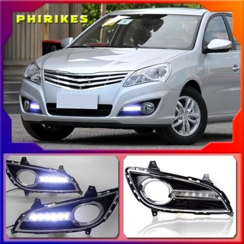 2pcs For Hyundai elantra 2011-2016 LED DRL For elantra High brightness guide LED DRL led fog lamps daytime running lights