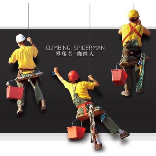 3D Spider Climbers Creative Car Sticker Funny Car Body Scratches Occlusion Decals Rear Door Decoration Car Styling Accessories