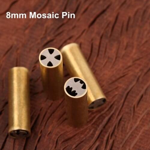 5pcs lot 8mm Mosaic Pin Knife DIY Handle Parts 5/16 Diameter 1"long(8mm*25mm)