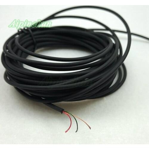 Aipinchun 5 Meters/lot DIY Audio Earphone Cable Repair Replacement Headphone Wire Cord Black/Red/Purple