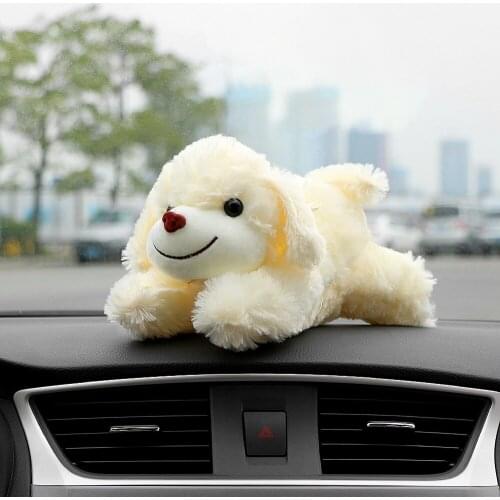 Car Ornament Furry Dog Bamboo Charcoal Air Freshener Automotive Interior Decoration Toys Home Furnishing Adsorb Odor Air Purify