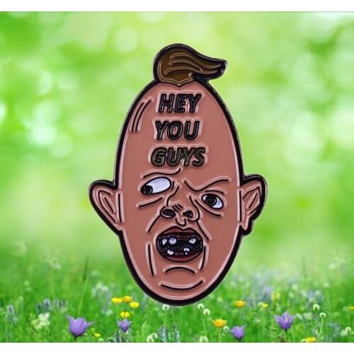 Steven Spielberg movie The Goonies Sloth Fratelli John Matuszak Best Friend to Chunk enamel pin 80s Classic Film brooch badge