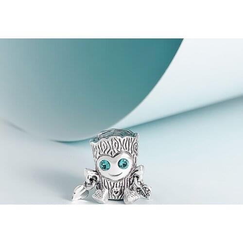 Authentic 925sterling Silver Beads Creative Lovely Tree People Fashion Beads Fit Original Pandora Bracelet For Women Diy Jewelry