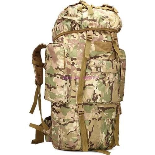 By dhl or ems 5pcs Outdoor Backpack 65L Climbing Bags Water Resistant Travel Hiking Trekking Camping Backpack with Rain Cover