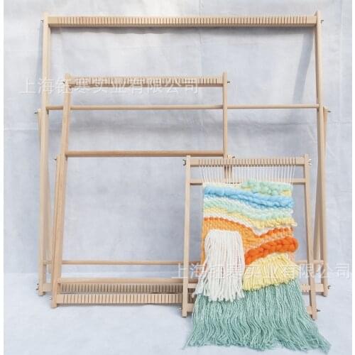Factory price wood tapestry weaving machine Hand-made looms DIY square frame knitting machine with Smooth surface Beech wooden