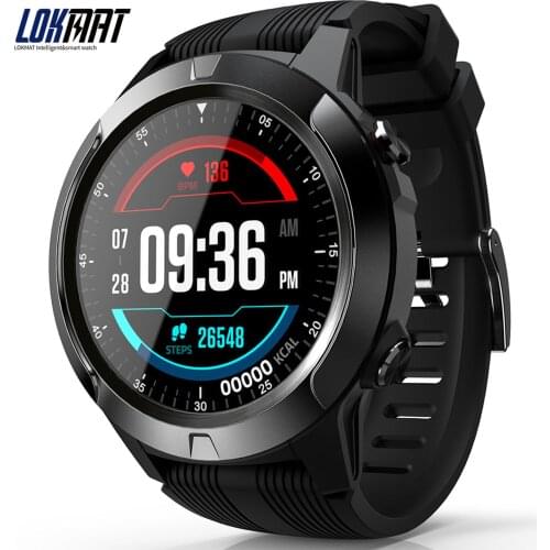 LOKMAT SMA-TK04 GPS Smart Watch 1.3inch Screen BT3.0+4.0 Waterproof Pedometer Heart Rate Alarm Remote Camera Sports Smartwatch
