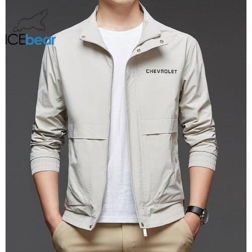 ICEbear 2021 autumn new mens jacket with zipper, high-quality male brand clothing 1302