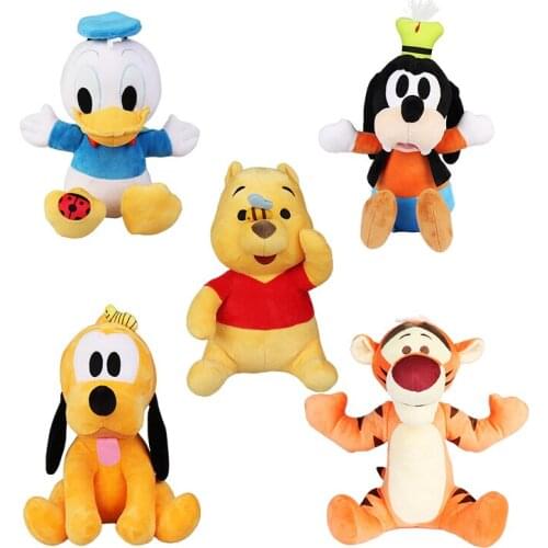 Disney Original Love Of Nature Plush Toy Donald Duck Goofy Winnie Pluto Tiger Soft Stuffed Doll 25-40cm