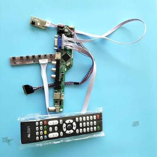 Kit for B156XW02 1366x768 VGA TV AV Screen Audio USB HDMI Panel LED LCD 40pin Controller Doard Display Remote LVDS Monitor 15.6"