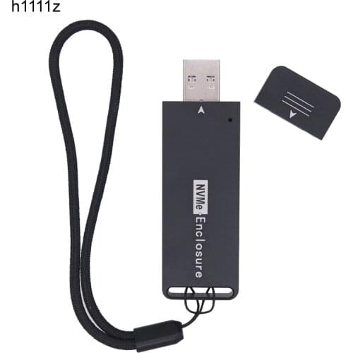 NVME Case Enclosure SSD NVME to USB Adapter M.2 NVMe Box 10Gbps USB3.1 Type-A PCIe M2 SSD Case Enclosure For 2230 2242 SSD Drive