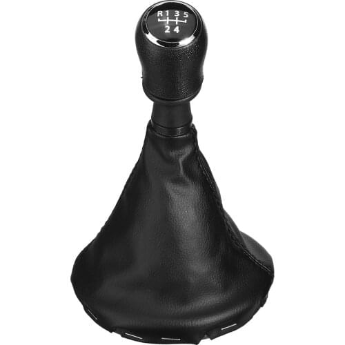 5 Speed Leather Car Gear Stick Shift Knob Gator For VW Volkswagen Transporter T5 T5.1 Gp 2003-2011