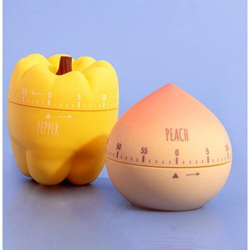Kitchen Timer Kitchen Gadgets Pomodoro Cute Fruit Manual Mechanical Visual Countdown Cooking Timer for Kitchen Cooking Kids